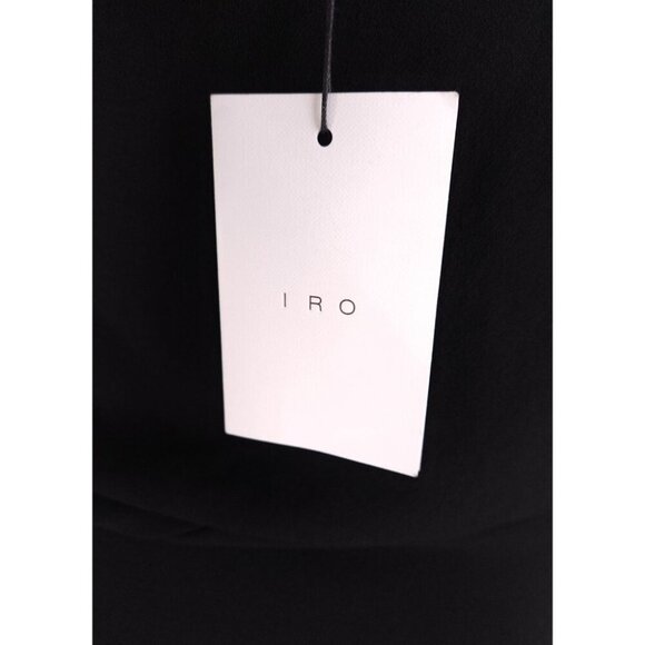 IRO Davov One-Shoulder Envelope Hem Dress Size 38 M Black NWT - Picture 9 of 15